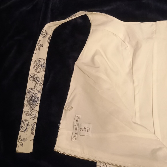 Christian Lacroix Toile De Jouy Dress - Size 0 - Classic French Floral Design - Picture 7 of 12